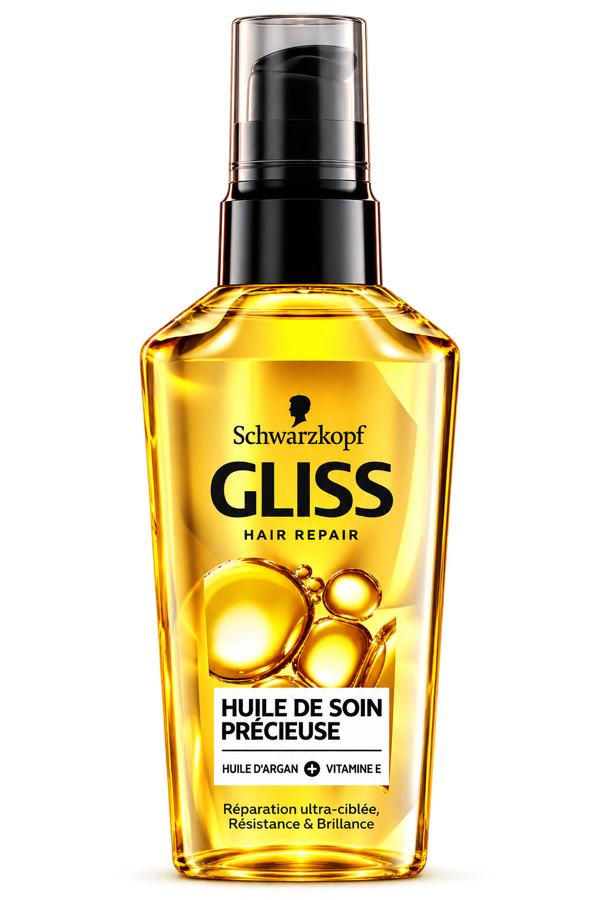 Huile de soin pour cheveux